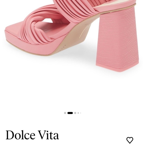 Dolce Vita Altin Platform Slide Sandal Pink Stella New No Box - Picture 9 of 12